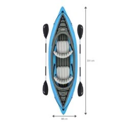 Kayak Gonflable Bestway Hydro-Force Doble Cove Champion 331x88X45 Cm 2 Pagaies Et Pompe Manuelle