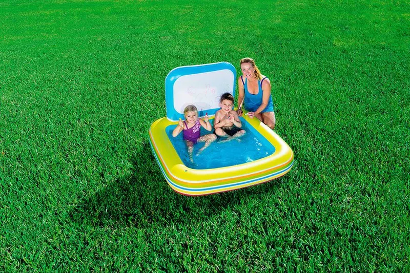 Bestway Bassin De Jeux Avec Ardoise 127x127x84cm Avec 5 Marqueurs