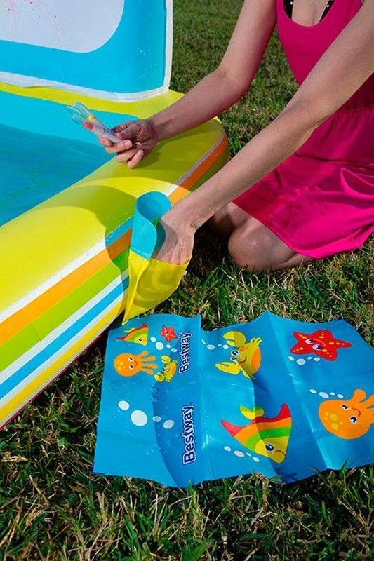 Bestway Bassin De Jeux Avec Ardoise 127x127x84cm Avec 5 Marqueurs – Image 3